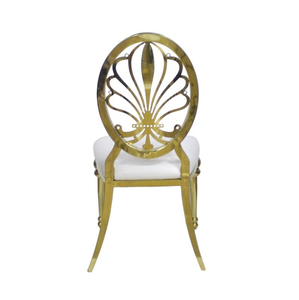 Venta al por mayor de lujo redondo Hotel Evento Fiesta de acero inoxidable sillas de boda - Product Image 4