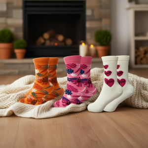 Chaussettes ras du cou de luxe DB pour femme, lot de 6 paires, en coton peigné, imprimé dessin animé, décontractées, hiver, taille unique, design multicolore pour usage quotidien - Product Image 2