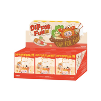 POP MART Série Dip for Fun Boîte Mystère de Breloques Squishy, Pendentif Jouet à Presser de Collection, Cadeau en Gros