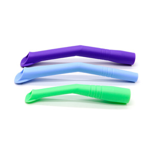 หลอดดูดน้ำลายทางทันตกรรม Jinglan สีฟ้า แบบปลายโค้ง นุ่ม ใช้ครั้งเดียว 10 ชิ้น สำหรับผู้ใหญ่ - Product Image 4