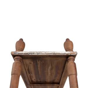 Scaffale d'angolo in legno fatto a mano in legno <span class=keywords><strong>con</strong></span> struttura in legno rustico, scaffale organizzatore - Product Image 4