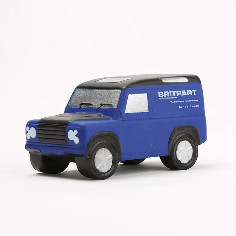 Pelota de estrés en forma de coche SUV espuma PU logotipo personalizado juguete novedad promoción juguetes para niños