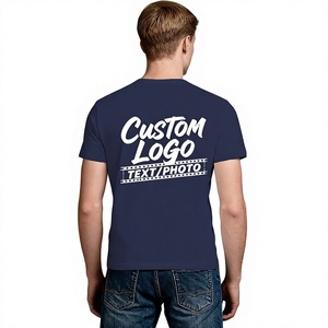 Custom Printed Breathable Premium Quality Men's Red O-Neck Short Sleeve T-Shirt with Logo Text Photo Design Casual Jersey Cotton - Product Image 3