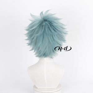 Perruques de cosplay fabriquées à la machine ND Shinichi Okazaki, postiche de cheveux <span class=keywords><strong>Nana</strong></span> Anime, pour Halloween, fête costumée, Comic Con, Coser, résistantes à la chaleur - Product Image 5