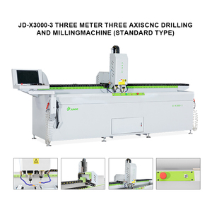 Machine de fraisage CNC pour fenêtres/portes en aluminium JUNDE à 3 axes, moteur de broche 3,7/5,5 kW, haute précision de positionnement 0,1/0,15 mm - Product Image 3