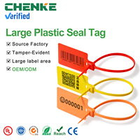 Scellé plastique Chenke à serrage progressif, Scellé plastique jetable, Étiquette de verrouillage, Serre-câbles
