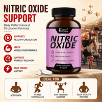 Fabricant OEM de suppléments d'oxyde nitrique avec L-citrulline et L-arginine pour le soutien musculaire, 80 capsules d'oxyde nitrique