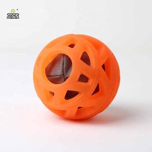 Trasparente viola popolare grande cane masticare palla giocattolo afferrare personalizzato produttore cane durevole giocattoli TPR - Product Image 3