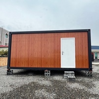 Maison conteneur préfabriquée détachable de 20 à 40 pieds, kit de maison modulaire compacte prête à être expédiée avec salle de bain et cuisine pour l'habitation