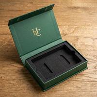Boîte cadeau rigide magnétique orientée PPWR personnalisée avec logo OEM, emballage en carton recyclable