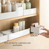 Boîtes de rangement modernes en plastique ABS LANZYLO ODM avec compartiments de tri et séparateurs de placard pour cosmétiques et vaisselle