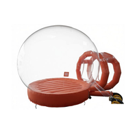 Dôme de fête gonflable, tente à bulles géante transparente pour l'extérieur, tente à bulles gonflable avec ballons, maison à bulles gonflable