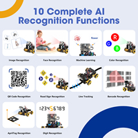 ACEBOTT Stem Education AI Visual Robot Car Kit con Tutorial 4WD Mecanum Wheel APP WIFI AI Robotics Kits para la escuela para Arduino