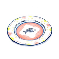 Plaques artistiques personnalisées en mélamine rondes incassables, fabricant chinois, assiettes en plastique à usage domestique, multicolores, OEM, 2019