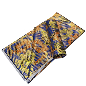 Mode Africaine Cire Dorée Imprimé <span class=keywords><strong>Pagne</strong></span> Coton Tissu <span class=keywords><strong>Pagne</strong></span> Africain 6 Yards Robes pour Femmes Vêtements - Product Image 3