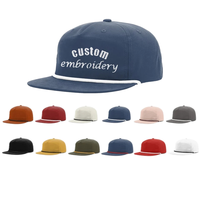 Gorra OEM de lona con visera plana, ligeramente ajustable, sin estructura, con parche tejido, personalizada, de 5 paneles, estilo vintage, fabricante.