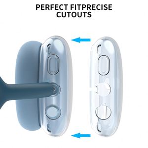 Nouvel arrivage Housse de protection complète en TPU pour AirPods <span class=keywords><strong>Max</strong></span> 2 paquets de housse résistante aux chocs et aux rayures - Product Image 3