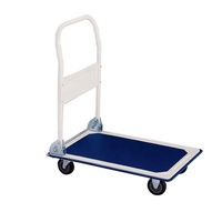 Carretilla de Plataforma Plegable con Capacidad de Carga de 150 kg, Carro de Plataforma Resistente para Transporte de Carga en Almacenes