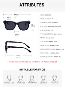 Gafas de Sol Partagas de Moda, Diseño Moderno, Logotipo Personalizado, Montura Cuadrada de PC Suave, Bloqueo de Luz Azul, Protección UV400, para Hombre y Mujer - Product Image 6