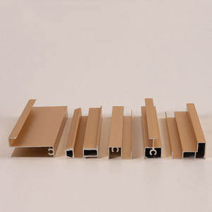 Porte coulissante de placard ALK en alliage d'aluminium moderne, profil minimal, porte plate, cadre semi-fini, durable, garantie 5 ans, appartement - Product Image 2