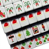 Holly Jolly Deluxe, jeu de Mahjong américain de luxe à 5 couches, de haute qualité, pliable et durable