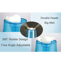 Humidificateur à brume fraîche, humidificateurs d'air à ultrasons pour chambre à coucher bébés maison 3L humidificateurs de bureau à grand remplissage supérieur