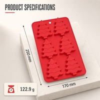 Moule en silicone 6 cavités de Noël, qualité alimentaire, pour pâtisserie, dégagement facile, pour gâteaux, bougies, desserts, chocolats, outil DIY