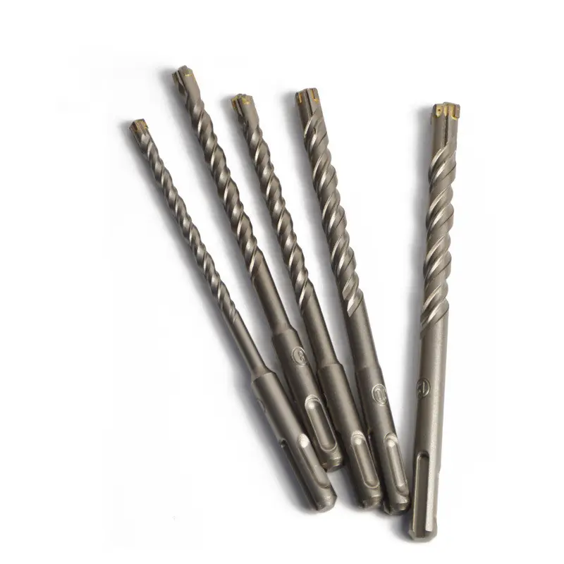 Tools Twist SDS PLUS Cross Tip Single Double 2 Spiral Flutes Removing Chipping Fast Carbide Drill Bit