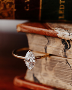 แหวนเพชรทรงมาร์คีส์ 2.5 กะรัต AADIHI JEWELS ทองคำแท้ชุบโรเดียม สไตล์หรูหราสำหรับผู้หญิง - Product Image 6
