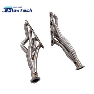 Colector de escape FlowTech de acero inoxidable pulido a espejo de 1.5 mm de grosor y longitud igualada para Lexus IS F 5.0L V8, de montaje directo. - Product Image 6