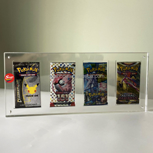 SHP usine acrylique Pokemon jeu de cartes à collectionner Scarlet & Violet voyage ensemble manches Booster Pack protecteur support de support - Product Image 2