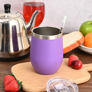 Gobelet à vin isotherme en acier inoxydable en forme d'œuf avec logo personnalisé, isolation thermique de 6 à 12 heures, portable - Product Image 6