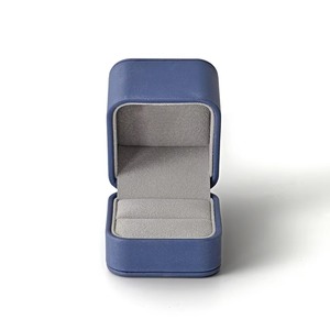 Juego de Cajas de Joyería de Cuero PU de Lujo FANXI - Estuches de Almacenamiento para Anillos, Collares y Pulseras con Forro de Microfibra - Product Image 3