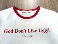 En gros Lettre Imprimé Patchwork Blanc T-Shirts Femmes Hipster O-cou À Manches Courtes Crop Tops D'été Graphique T-shirts