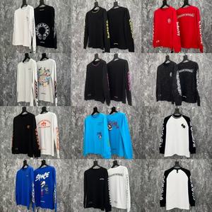 2025 Hochwertiges 100% Baumwolle Doppelgarn Langarm-T-Shirt für Herren und Damen Digitaldruck Strickstoff - Product Image 2