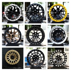 HTOR pelek Beadlock hitam Matte, pelek mobil Offroad 17 18 20 inci 5x130 6x139.7 - Product Image 6