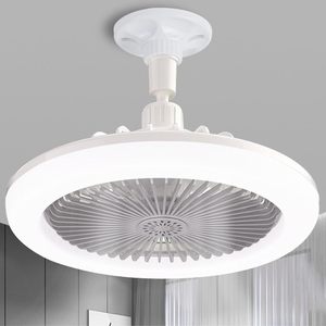 Điều khiển từ xa 3 màu đèn điều chỉnh độ sáng đa chức năng hẹn giờ đèn LED mini phòng ngủ phòng khách văn phòng đèn quạt trần E27 - Product Image 1