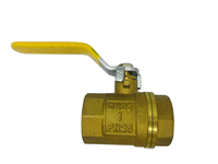 Vanne à bille en laiton NPT de 1/4 à 2 pouces avec poignée jaune, prix d'usine en Chine, support personnalisé OEM/ODM
