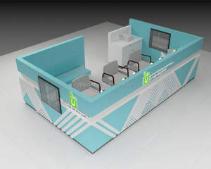 Centro comercial barbero estación para roscado de pestañas frente bar quiosco y cejas quiosco con diseño atractivo para la venta - Product Image 4