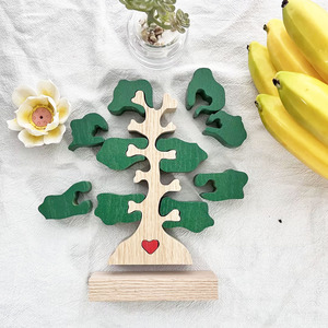Puzzle personalizzato decorazione per la casa ricordi di bambù in legno albero genealogico <span class=keywords><strong>nome</strong></span> cuore Puzzle con 6 8 10 nomi - Product Image 3