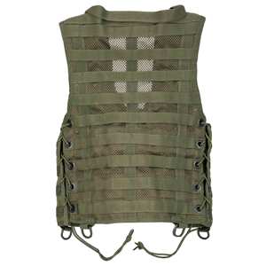 Chaleco táctico verde oliva para cazadores; chaleco <span class=keywords><strong>de</strong></span> caza completo con sistema MOLLE; - Product Image 2