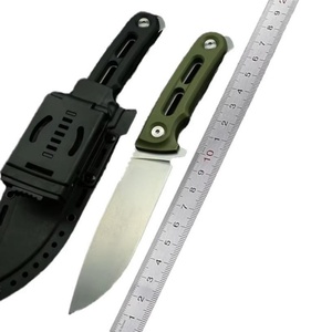 Couteau de poche tactique personnalisable de haute qualité en acier inoxydable Damas, lame G10 pour bricolage industriel extérieur, épée en bois/plastique - Product Image 1