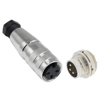 Connecteur étanche M16 C091 2-14 broches, prise circulaire industrielle électronique mâle/femelle à souder pour applications d'alimentation