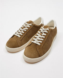 Chaussures <span class=keywords><strong>d</strong></span>écontractées <span class=keywords><strong>pour</strong></span> hommes, baskets souples à lacets en daim marron, confortables <span class=keywords><strong>pour</strong></span> la marche - Product Image 2