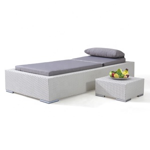 De mimbre cama solar aluminio <span class=keywords><strong>tumbona</strong></span> silla <span class=keywords><strong>tumbona</strong></span> Patio sofá-cama de playa piscina del Hotel muebles de salón al aire libre - Product Image 3