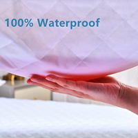 Protège-matelas Hygroscopique Imperméable en Bambou/Coton Haute Qualité Couleur Unie Technique Tricotée 300tc Pour la Maison