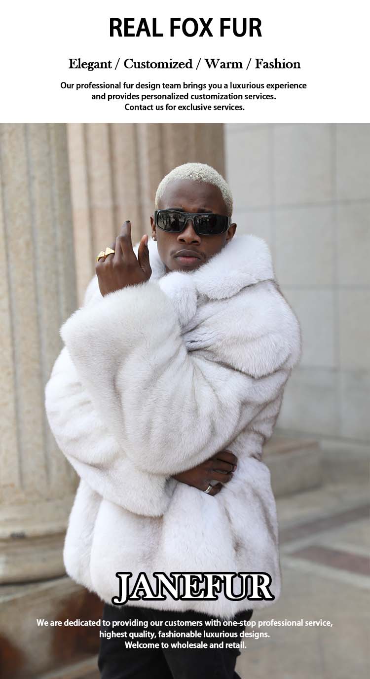 New Fashion Men Big Collar Thick Fox Fur Jacket Clothing| Alibaba.com