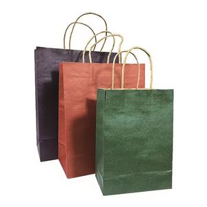 Bolsa de Papel Kraft Clásica Portátil con Asas Retorcidas y Logotipo Personalizado para Empaquetado de Supermercado, Impresión Offset para Promociones y Regalos - Product Image 3