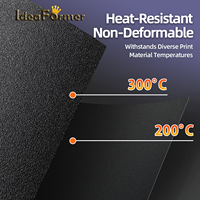 Accessoires pour imprimante 3D 260x271mm PEI Pulvérisation+PEI Surface lisse Lit chauffant Noir 256g Utilisé pour Elegoo Centauri Carbon