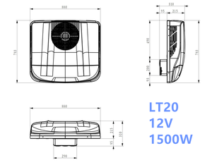 Thiết Bị Điện Tử Ô Tô 6300BTU Chạy Bằng Pin 12V Điều Hòa Cho Xe Tải Nhẹ Cho Xe Tải Hạng Trung Cho Xe Tải - Product Image 5